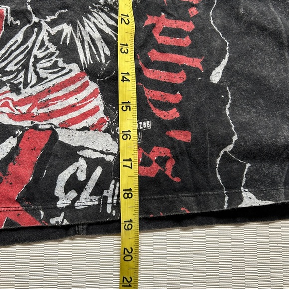The kooples paris black t shirt cropped  graphic vintage band punk Sz 2 - Picture 11 of 11